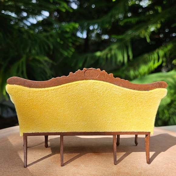 Chippendale Goebel Sofa Dollhouse Miniature 1:12 Scale - Picture 5 of 12